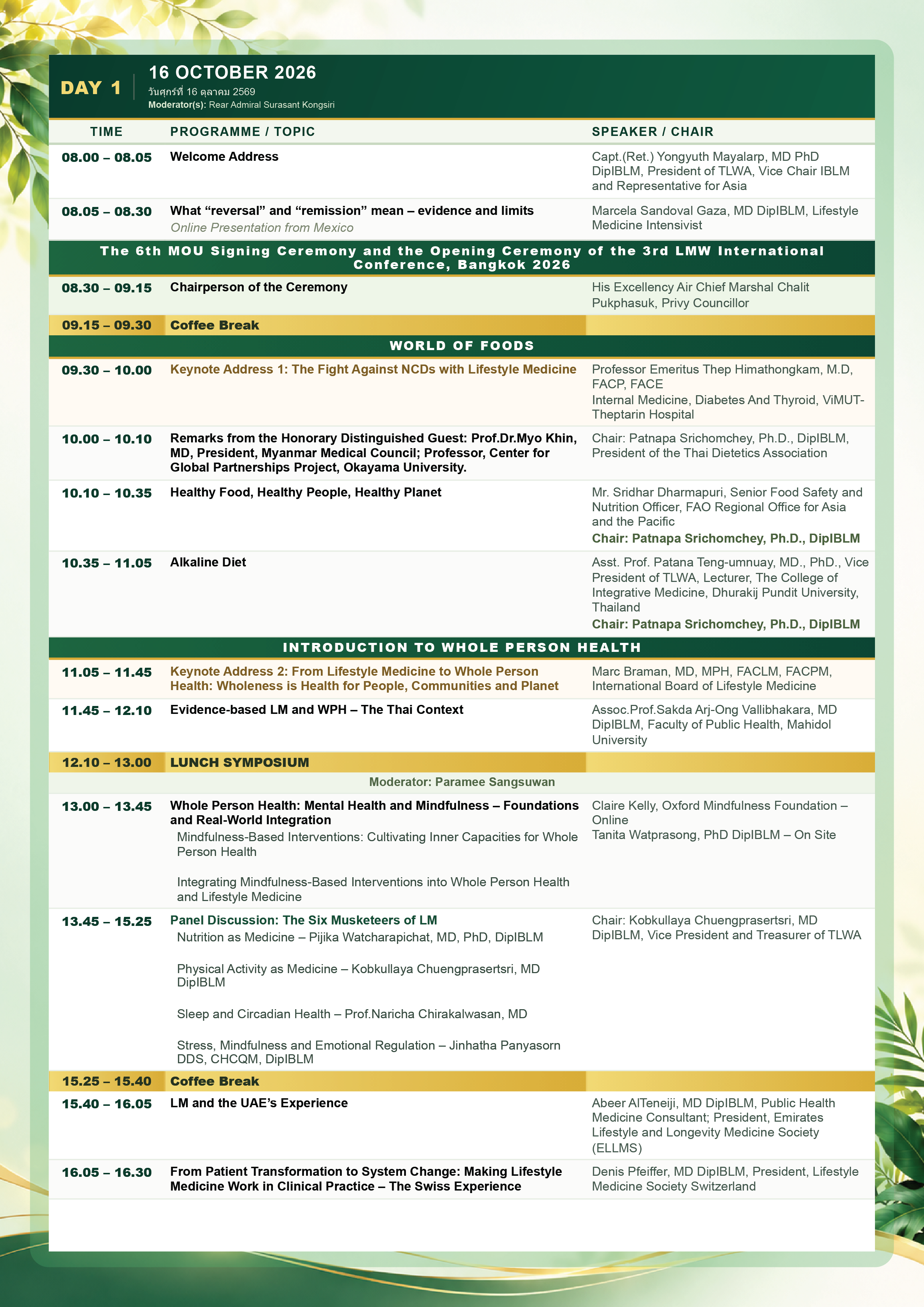 LMW2026 Conference Agenda Page 1