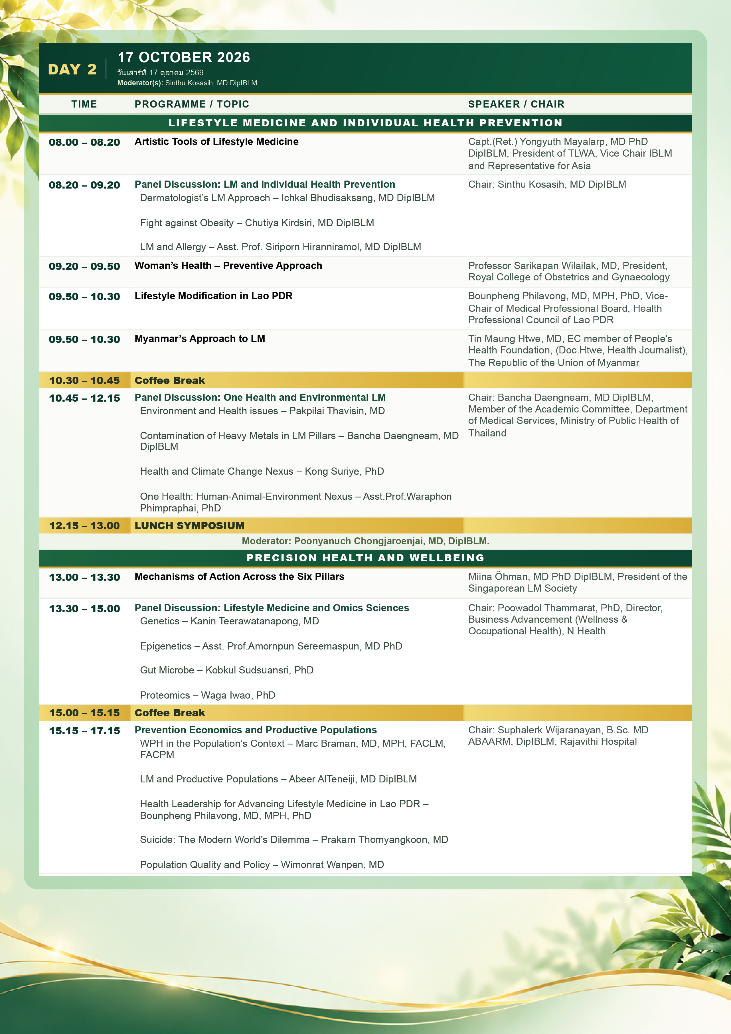 LMW2026 Conference Agenda Page 3